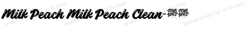 Milk Peach Milk Peach Clean字体转换